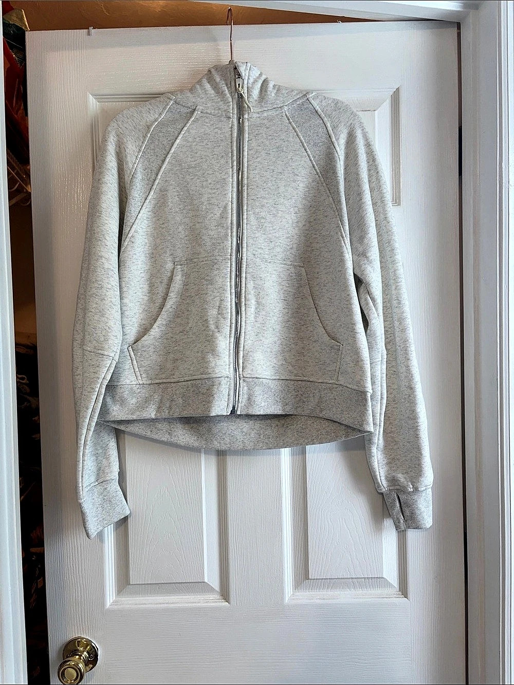 Oversized Full-Zip Hoodie Gray